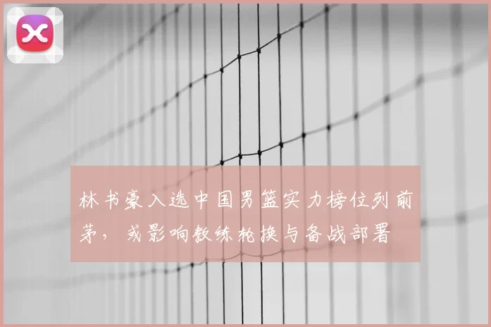 林书豪入选中国男篮实力榜位列前茅,或影响教练轮换与备战部署